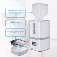 Distributeur automatique de nourriture pour animaux de compagnie 7L, contrôle WiFi via application, bol en acier inoxydable SUS304, enregistrement vocal, approvisionnement direct usine