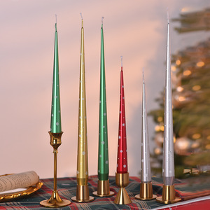 Vela Navideña Decorativa con Adhesivos DIY, 25cm, Punta de Copo de Nieve, Lujosa, Hecha a Mano, para Fiesta Diwali, Decoración Romántica para Días Festivos - Product Image 2