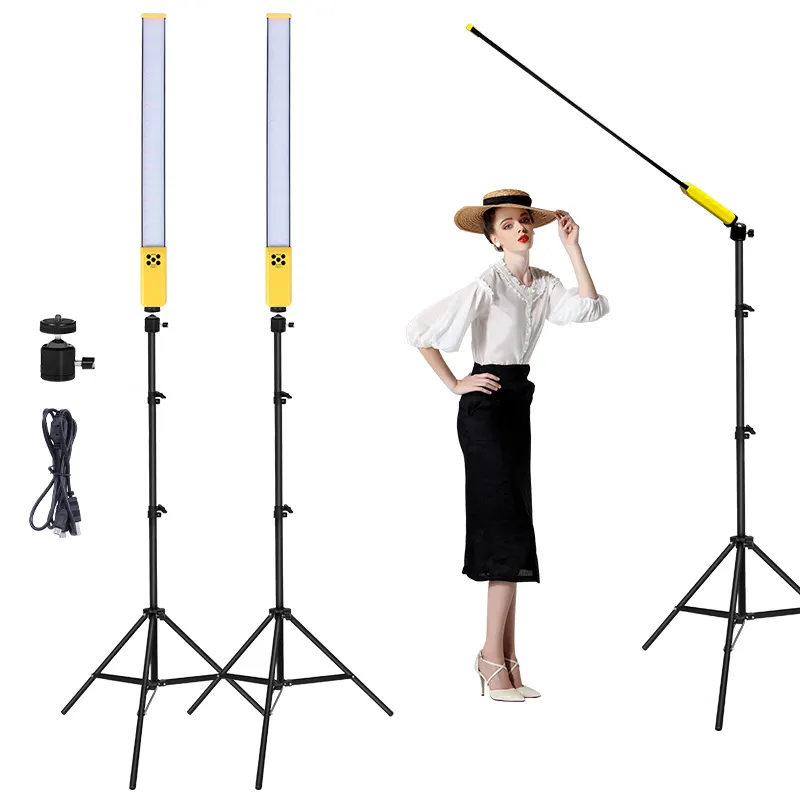 Photo Studio LED video Fill Light Dimmable Color 3000-5700K Brightness with Tripod Stand Photography lighting kit for YouTube