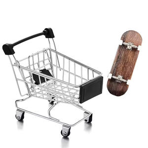 맞춤형 도매 관강 작은 미니 쇼핑 카트 슈퍼마켓 손수레 쇼핑 어린이 금속 쇼핑 카트 장난감 - Product Image 3