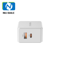 Pengisi Daya Cepat 65W PD 3.1 Tipe-C & Port USB Desain Lipat QC2.0 Ramah Lingkungan Aksesoris Laptop & Ponsel