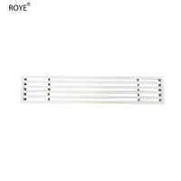 Système de ventilation OEM de conception industrielle moderne Diffuseur à fente linéaire Grille réglable en aluminium avec installation facile