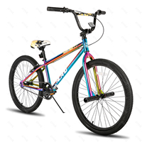 Vélo BMX Freestyle à Cadre en Acier Multicolore Personnalisé, Vitesse Unique, 20, 24, 26 pouces