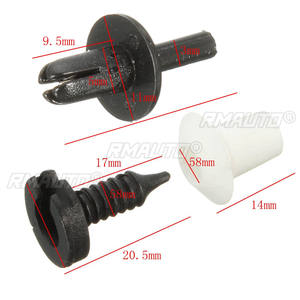 26 pièces de clips de fixation pour garnitures de porte intérieures de voiture, ensemble de fixation automobile pour Land Rover Defender, blanc et noir - Product Image 6