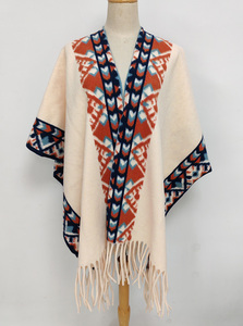 Poncho Extragrande Clásico de Invierno Al Por Mayor para Mujer, Chal de <span class=keywords><strong>Viaje</strong></span> Nuevo con Patrón, Capa y Manto de Cachemira para Damas - Product Image 3