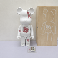 Figurine d'ours prête à être expédiée, jouet design en vinyle, figurine de collection en PVC, jouet artistique, modèle mignon, décoration, cadeau, collection