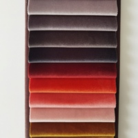 Tissu de velours de papier peint italien 530GSM avec traitement ignifuge de revêtement de support