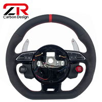 Volant sport personnalisé en fibre de carbone et suède pour Audi A3 S3 A4 S4 A5 RS5 RS6 RS4 B8 B9 R8 C8 Q5 Q3 Q7 S6 A6 TTRS