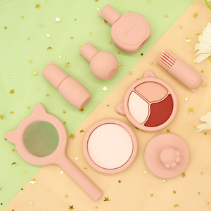 Juego de Maquillaje de Silicona Lavable de Grado Alimenticio al por Mayor, Divertido, para Ojos y Labios, de Moda, para Niñas - Product Image 1