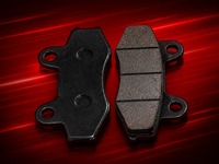 Kampas Rem Sepeda Motor BROS Spesifikasi Standar Semi Metalik Stabilitas Warna UV Courier Rounds untuk 150 / 160
