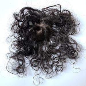 <span class=keywords><strong>ผม</strong></span>อินเดียแบบธรรมชาติ ลอนสั้น แบบไหมพรม ปิดผมบางด้วยไหมพรม  ท็อปเปอร์ผมแท้แบบไหมพรม  วิกผมขนาดเล็ก - Product Image 3