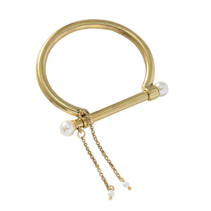 Bracelet à pampilles en perles dorées avec fermoir magnétique, bijoux pour femmes, cadeau - Product Image 5