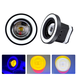 Faro Delantero LED de 15W para Motocicleta con Anillo Halo de Doble Color, Resistente al Agua IP68, Luces Antiniebla, Proyector, Luz Estroboscópica de Trabajo - Product Image 3