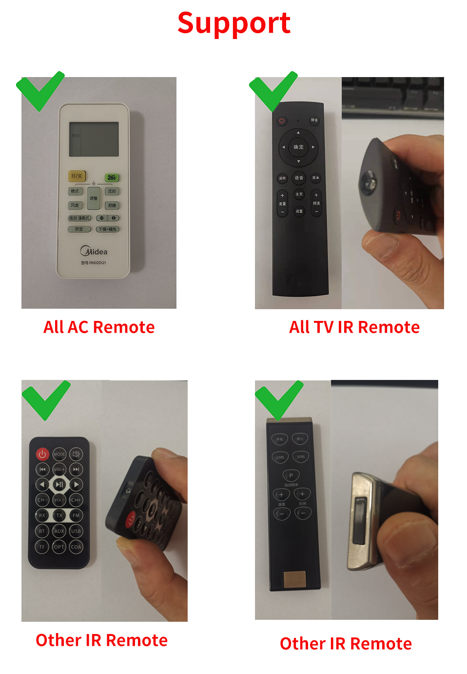 Tuya Smart WiFi Universal IR Remote Temperature Humidity Sensor for Air Conditioner TV AC Works Smart IR Humidity sensor