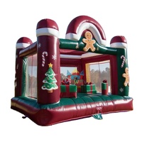 Nouvelle conception de château gonflable de Noël en PVC personnalisé pour les enfants, idéal pour les fêtes de fin d'année