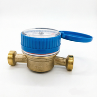 OEM/ODM Support Brass Mechanical Single Jet Hot/Cold Water Flow Meter with Pulse Output