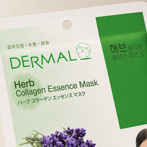 Mascarilla Facial de Esencia de Colágeno Herbal Dérmico 23g, Hidratante y Calmante - Product Image 4