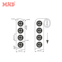 Étiquette autocollante NFC en rouleau PVC/PET intelligente 13,56 MHz NTAG 213/NTAG 215/NTAG 216