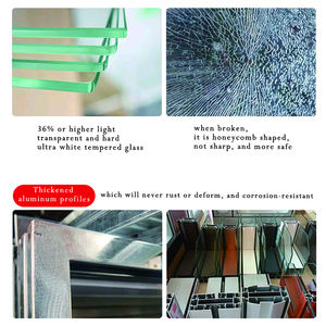 ผนังกั้นเสียงกระจกสำนักงานที่มีความยืดหยุ่นปรับได้ทันสมัยพร้อมกระจกนิรภัยสำหรับพื้นที่สำนักงานและโรงเรียน - Product Image 6