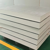 Panneau d'isolation en aluminium et phénolique, panneau de toiture isolé, panneau de plafond, panneau d'isolation de 20 mm pour entrepôt, usine