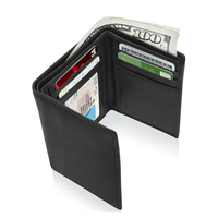 Dompet lipat tiga desainer untuk pria dompet pendek kulit asli buaya mini grosir