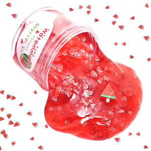 Kit de slime anti-stress éducatif DIY de haute qualité, non toxique, réutilisable, transparent, avec breloques fruits, 6 couleurs - Product Image 5