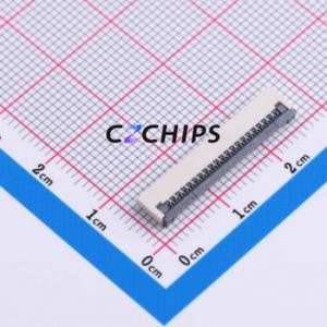 XW1020012-200R-002 FFC/FPC Connector SMD,P=1mm,Horizontal Mount Connector Flip Cover Type Bottom Contact 20P 1mm - Product Image 1