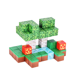 Cubo Magnetico Personalizzato My World Game Blocks Set con Motivi Multipli in Plastica Certificato EN71 Magneti da 3,3mm Guangdong 14x18x5cm - Product Image 3