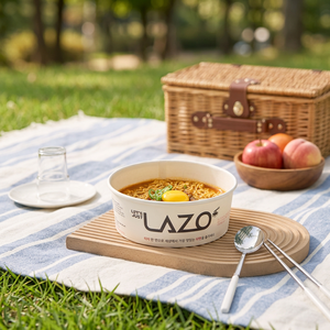 Contenedor de Papel Desechable para Cocción de Ramen, 1600cc, Calentamiento por Inducción, Hecho en Corea, Directo de Fábrica, Grado Comercial - Product Image 1