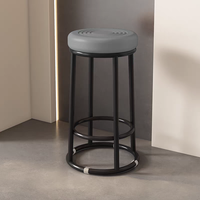 Nouveaux tabourets de bar en métal de style chinois surélevés pour comptoir de téléphone, salle de jeux, caisse, café et salon de thé