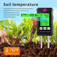 Vente en gros ST03 portable 6 en 1 PH température humidité lumière détecteur de sol testeur de sol pour jardin ferme pelouse