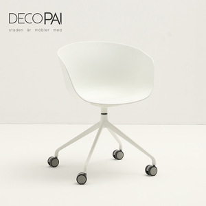 siège en aluminium base 4 etoile loisir moderne célèbre café de salle à manger restaurant chaise d'étude <span class=keywords><strong>fauteuil</strong></span> avec <span class=keywords><strong>roulette</strong></span> - Product Image 2