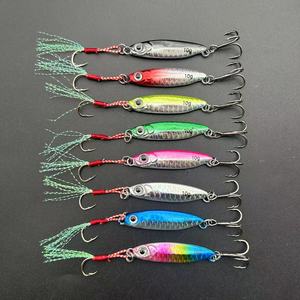 JIG105 7g-30g Leurre plombé à naufrage rapide pour <span class=keywords><strong>la</strong></span> pêche au bar et au saumon en haute <span class=keywords><strong>mer</strong></span> et en eau douce Appât artificiel dur avec crochets - Product Image 5