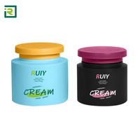 Pot en plastique HDPE pour crème pour les yeux, couleurs personnalisées OEM/ODM, couvercle à vis, origine Guangdong, taille personnalisable, conception de logo, impression sérigraphique