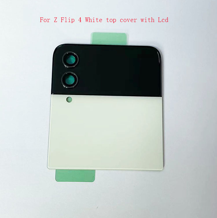 Z FLIP 4 Blanc Capot supérieur avec lcd