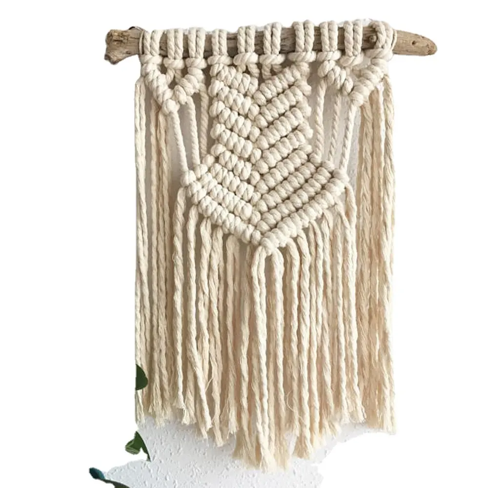 Top Quality Hand Woven Macrame Mini wall Handing Decor for Living Room and Office Decoration at Wholesale Price
