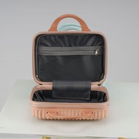 Sac cosmétique léger et élégant de 14 pouces, imperméable, avec fermeture à code, petite valise portable avec fermeture à glissière