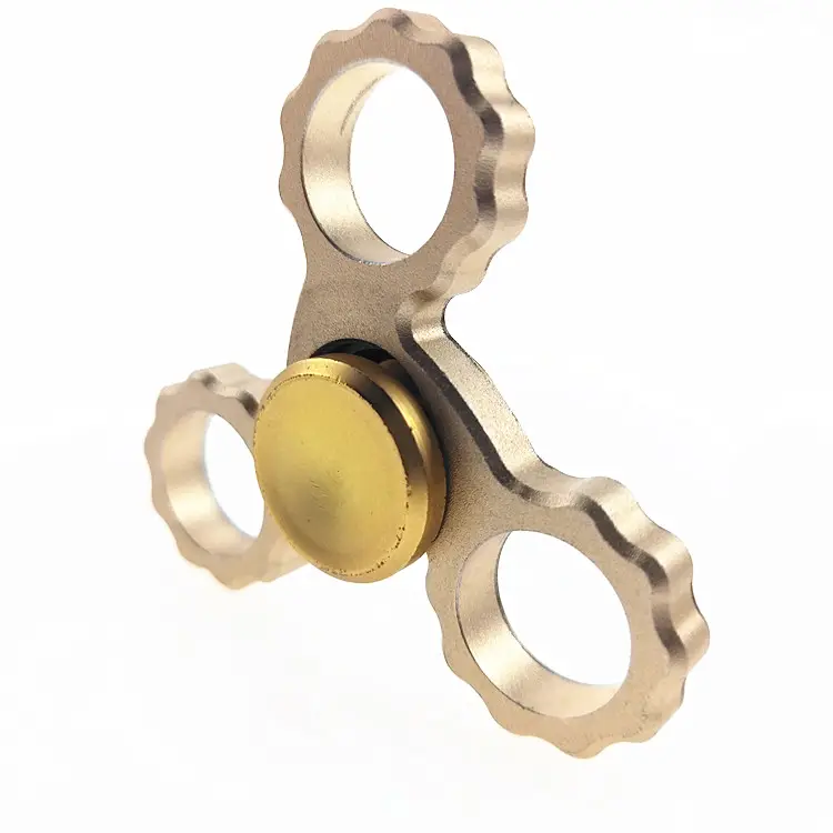 Hot Sell Fingertip gyro fidget spinner color styles can custom cnc machining brass