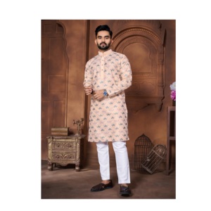 Kurta Pant de Diseñador de Lujo para Hombre para Ocasiones Especiales, Kurta Pajama Pakistaní para Venta de Exportación desde India - Product Image 1