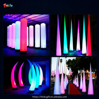 Arche lumineuse LED gonflable en gros, pilier étoile, pour événements de mariage, publicité, décorations gonflables d'extérieur