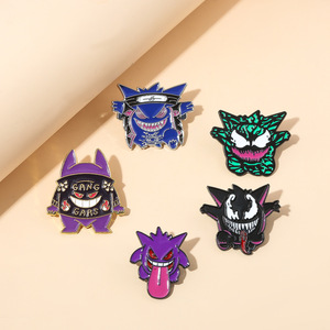 بروش ظل جينجار بضائع أنيمي ، شارة كارتون يابانية ، جيب مونستر كوس ، ذكرى سنوية ، معدن المينا الصلب الرقمي - Product Image 3