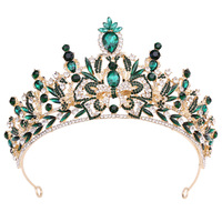 Couronne de mariée européenne et américaine entièrement sertie de diamants, baroque, exquise, colorée, princesse, papillon, couronne en cristal, diadèmes