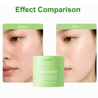 Pads Tonifiants Apaisants et Rénovateurs Double Usage pour le Visage et le Contour des Yeux au Thé Vert Naturel Végétalien et PHA – Vente en Gros