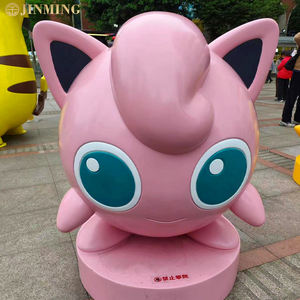 Artículos decorativos de dibujos animados de fibra de vidrio de resina para exteriores personalizados, esculturas de pato <span class=keywords><strong>Kodak</strong></span>, estatuas de Pikachu - Product Image 2