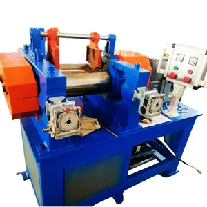 Two Roll Open Mixing Mill Plastic Refining Cracker Mill Small Pp Pvc Pe Rubber Double Rollers Process Milling Equipment