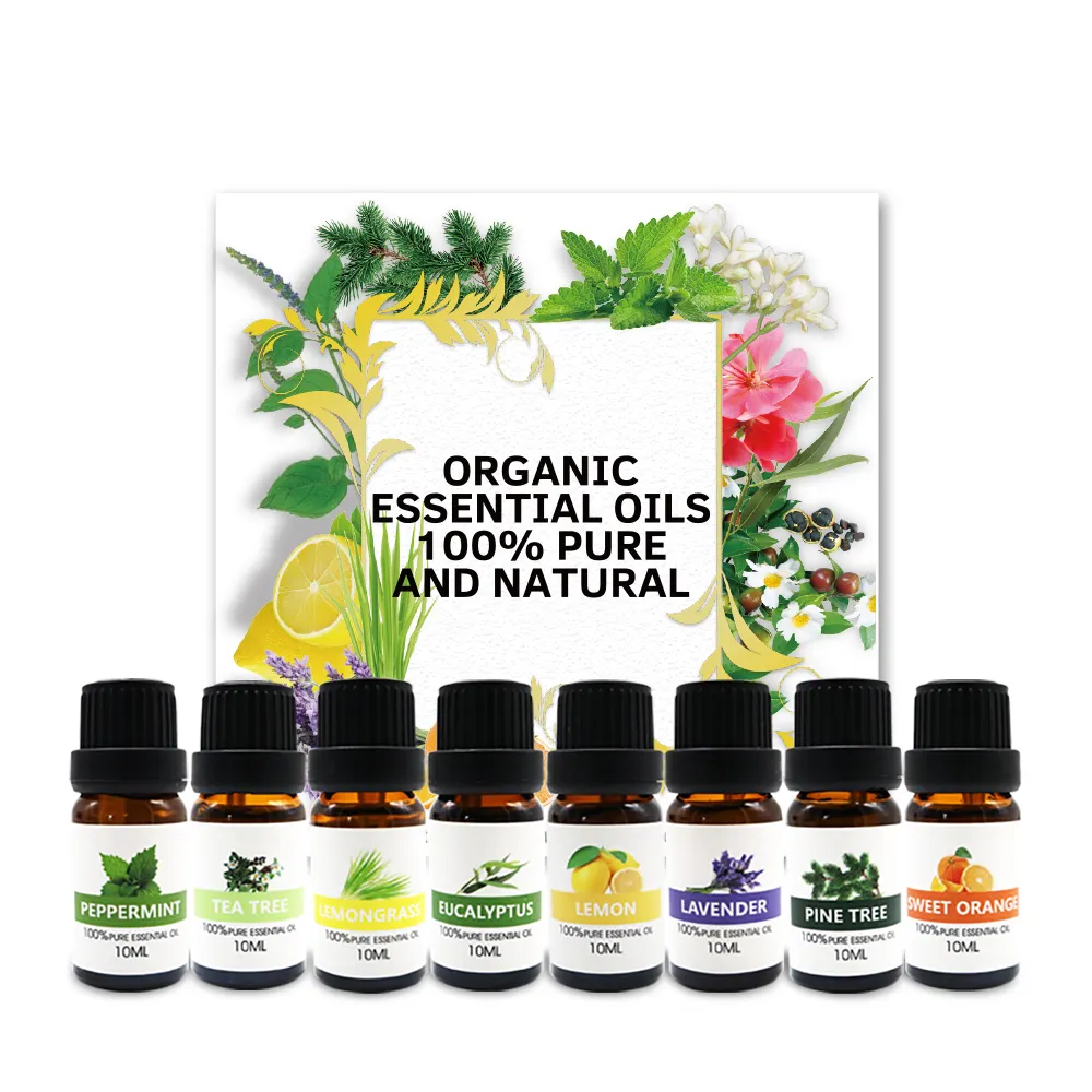 100 Pure Aroma therapie Öl Set Diffusor Organic-10ml Reines ätherisches Öl Set 6(5ml oder 10ml)