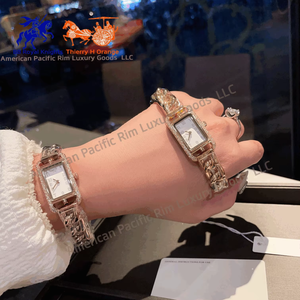 Reloj de Cuarzo para Mujer Marca H 2025, con Incrustaciones de Diamantes, de Lujo, de Alta Gama, con Brazalete Dorado, para Regalo de San Valentín, a la Moda - Product Image 6