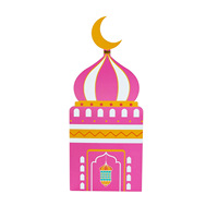 Boîtes cadeaux en carton durables et réutilisables en forme de lune pour le Ramadan Kareem et l'Aïd Moubarak, pour les faveurs, les bonbons, les décorations de mariage et de mosquée, livraison rapide