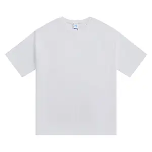 Luluxixiyaya लक्जरी गुणवत्ता 270 जीएसएम कपास ढीला फिट थोड़ा ड्रॉप कंधे पांच-चौथाई आस्तीन से अधिक आकार पुरुषों टी शर्ट