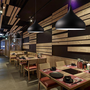 Lustre <span class=keywords><strong>vintage</strong></span> de style industriel Zhongshan, source de lumière LED, en fer et aluminium, finition noir/noir doré/bronze, pour salle à manger - Product Image 4
